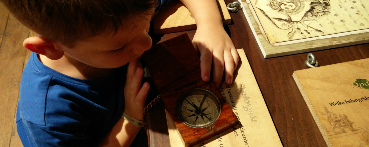 Kompas leren lezen in Kasteel Hoensbroek