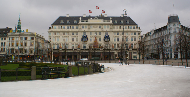 Kopenhagen ijsbaan Kongens Nytorv