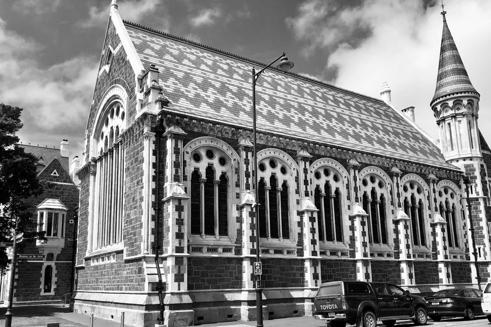 Christchurch gerestaureerd gebouw
