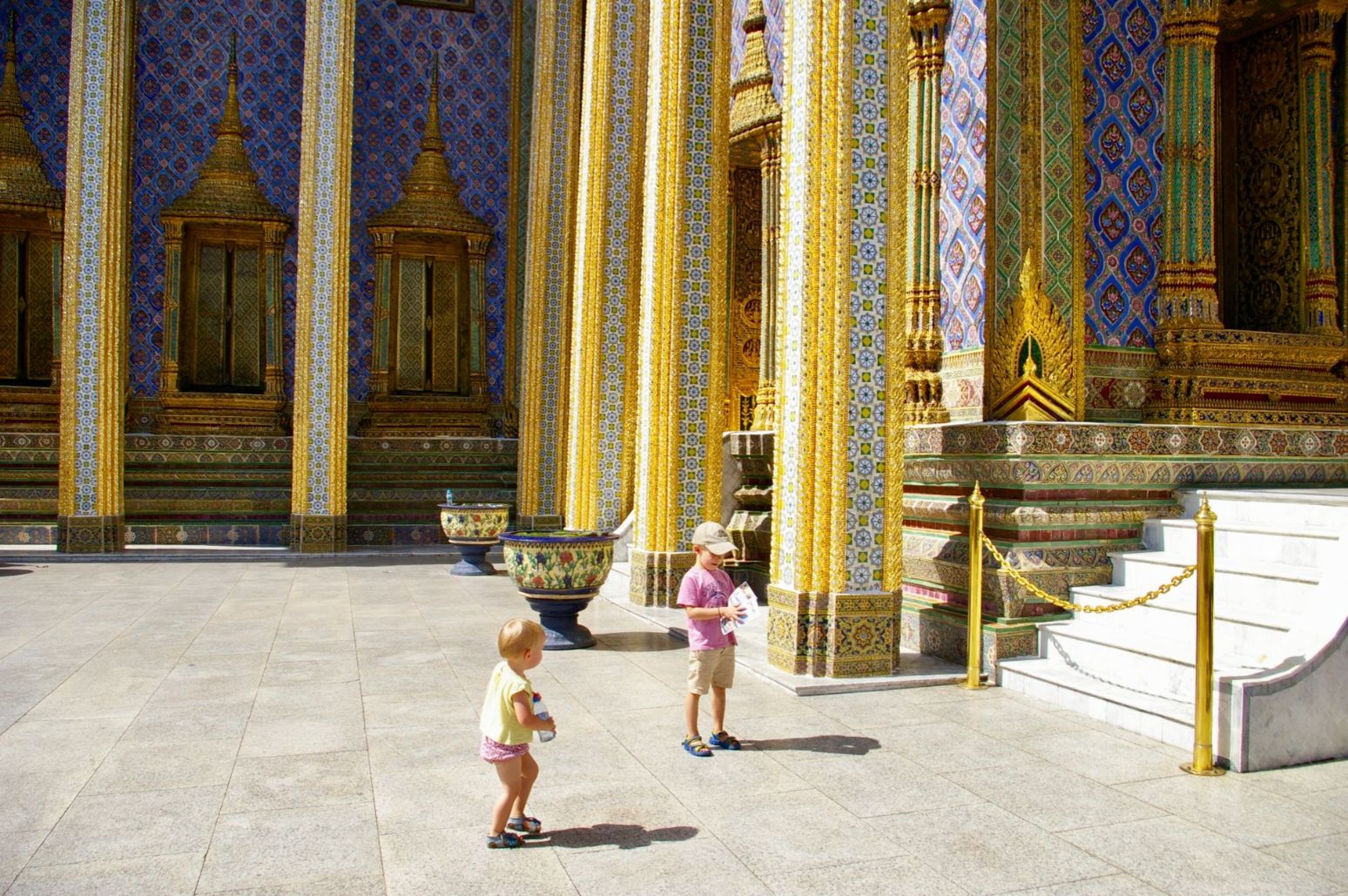Grand Palace Bangkok met kinderen