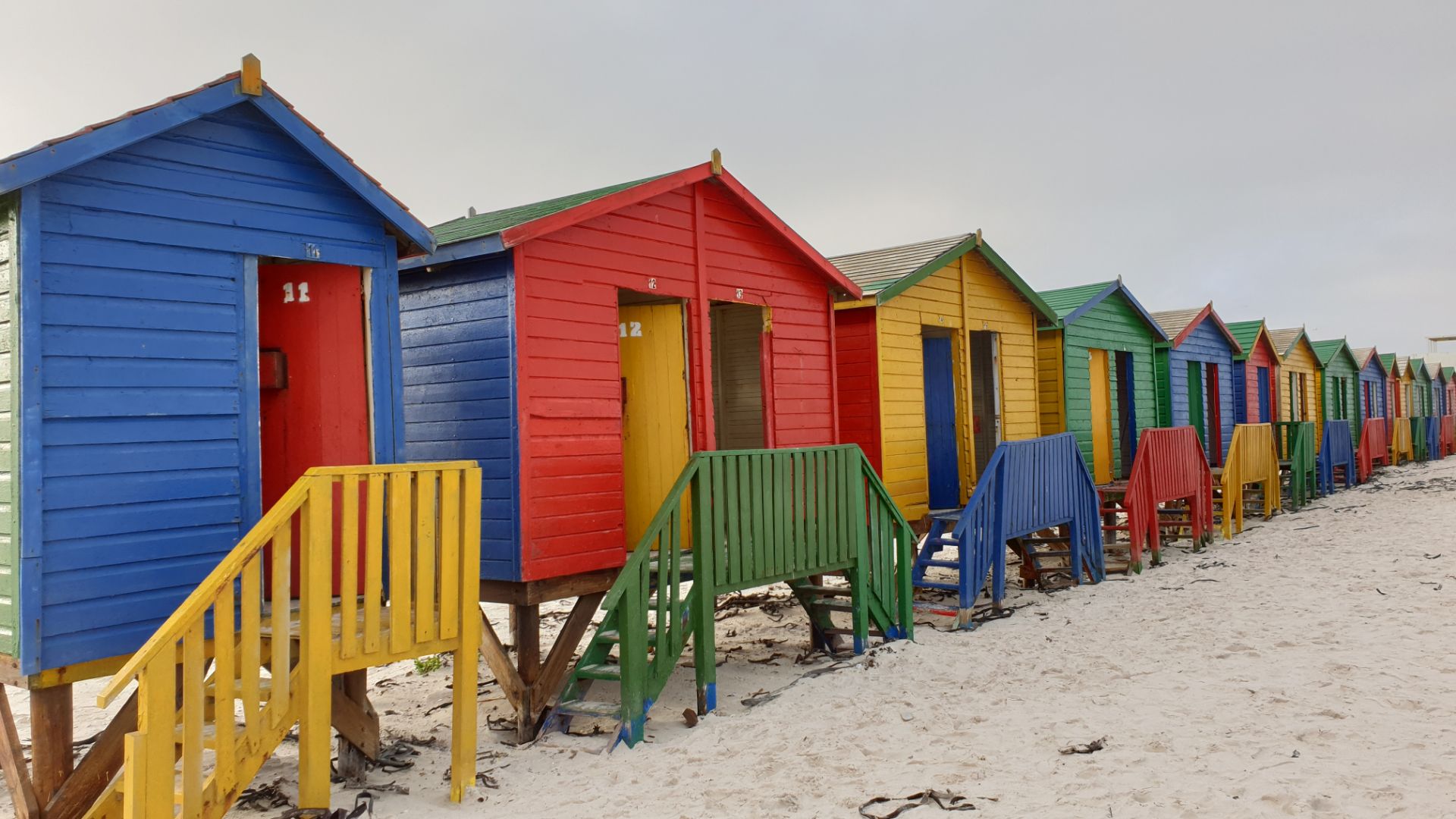 Muizenberg beach bij Kaapstad