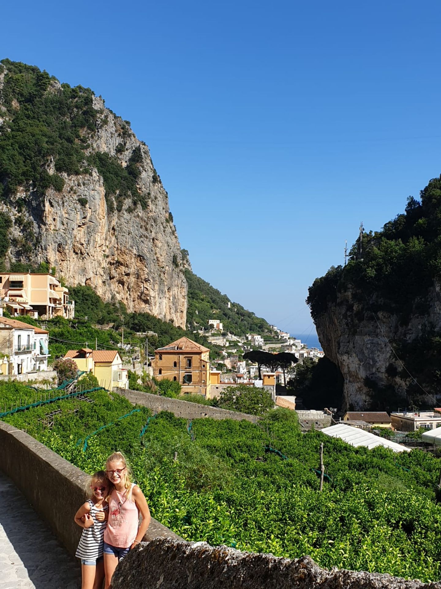 Wandelen bij Amalfi met kinderen