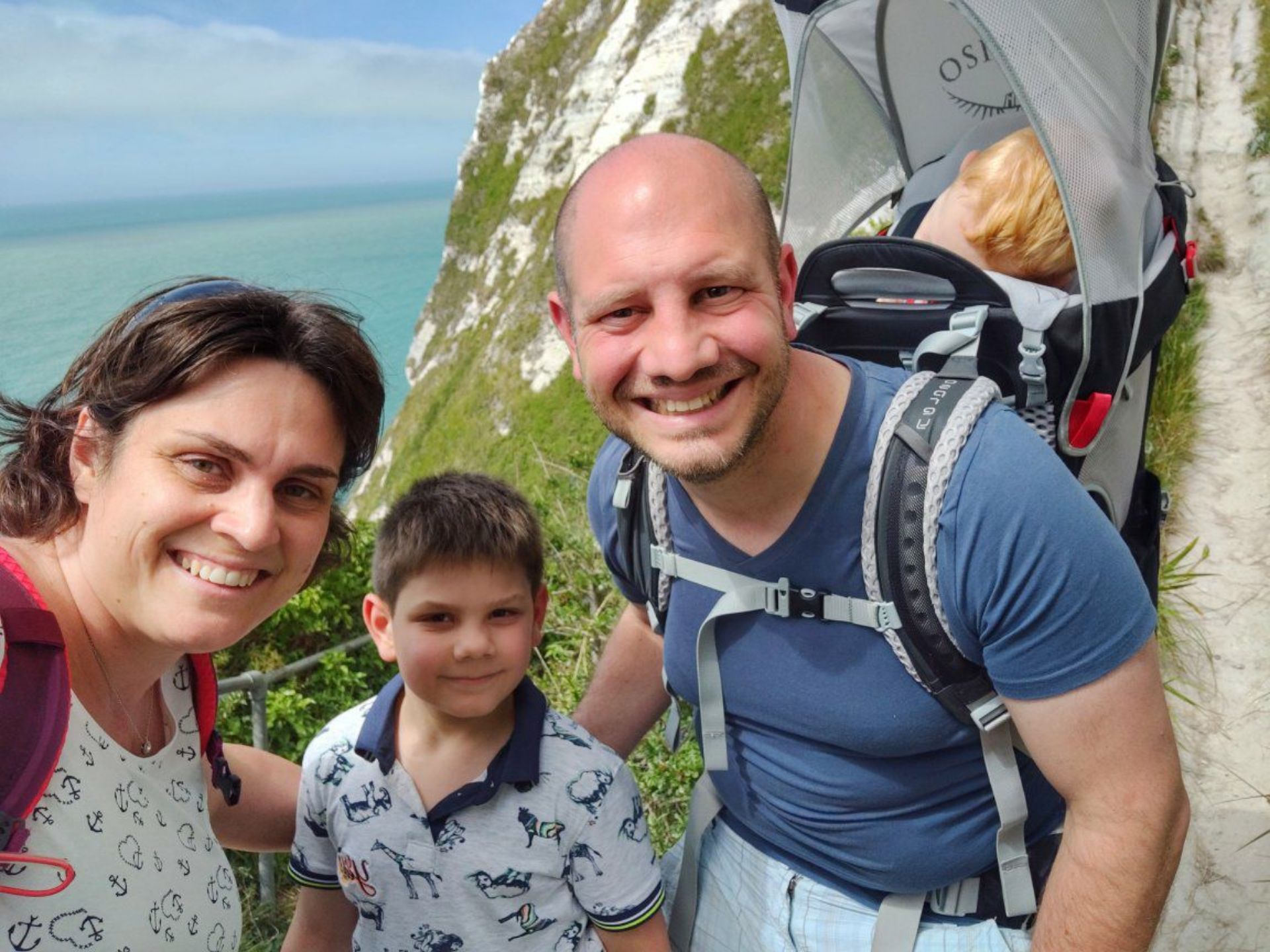 White Cliffs of Dover met gezin